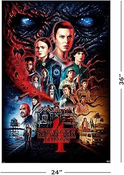 Amazon.co.jp: ストレンジャー・シングス 1、2、3、4-4ピーステレビ