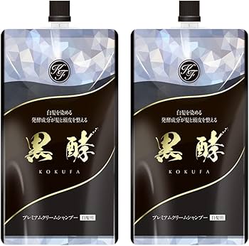 Amazon | プレミアム発酵クリームシャンプー 黒酵【1本3役】コクファ