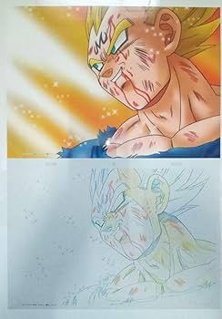 Amazon.co.jp: ドラゴンボ ール 魔人ベジータ セル画 原画 2枚セット
