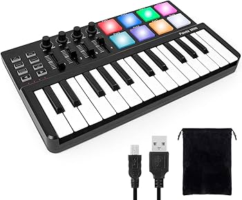 Amazon.com: Midi Controller, lotmusic Worlde TUNA PANDA MINI 25