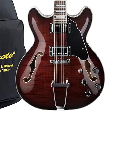 Amazon.com: GROTE Jazz Electric Guitar Semi-Hollow Body Trapeze