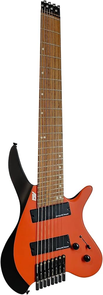Amazon.com: IYV- IEHLFF8-300 Multi-Scale Headless 8 String, Red
