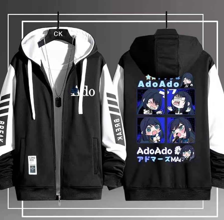 Amazon.co.jp: パーカー Ado アド 長袖 アイドル歌手 狂言 残夢