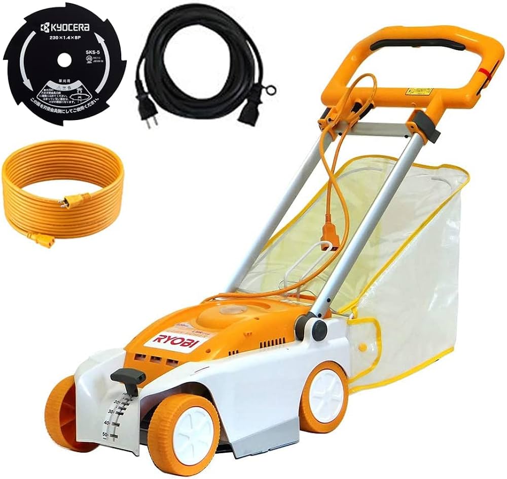 Amazon | リョービ 電動芝刈機 LMR-2300＋替刃＋延長コード2本付き