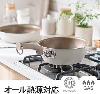 Amazon｜エバークック DECO マルチパン 18㎝ ガラスふた付き オール