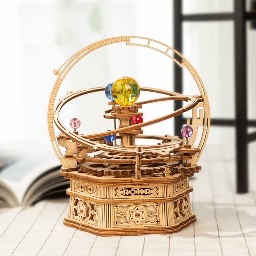 Amazon.co.jp: Formery 3D木製パズル 大人用 DIY 太陽系オルゴール