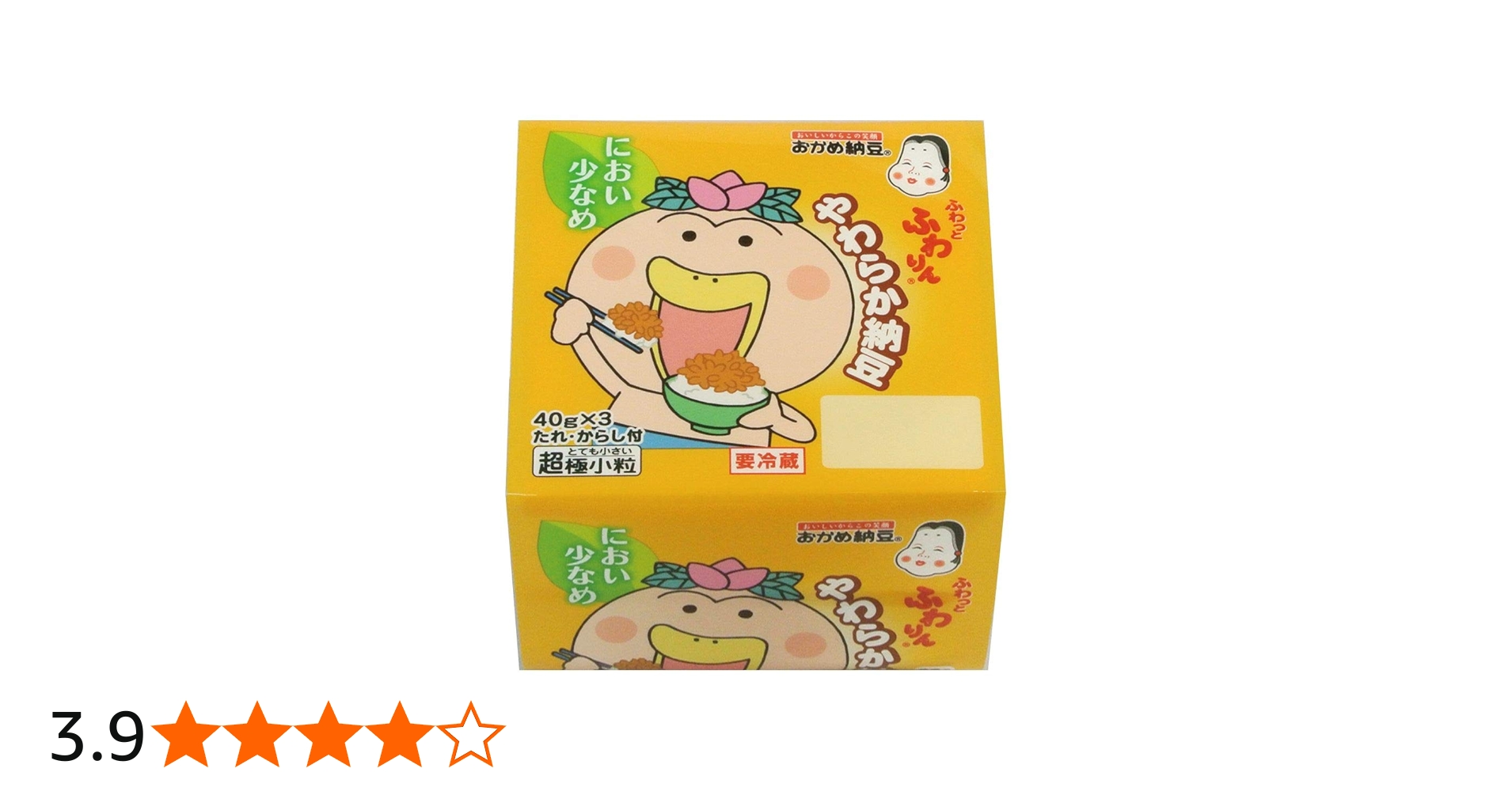 Amazon.co.jp: [冷蔵] おかめ納豆 ふわりんやわらか納豆 40g×3 : Food
