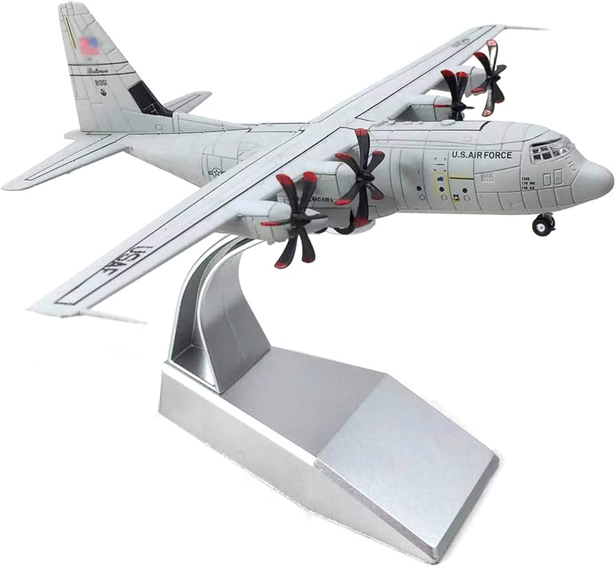 Amazon | 1/200スケールUSAF C-130ハーキュリーズ輸送機モデル合金