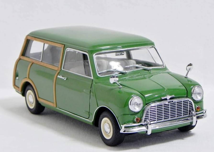 Amazon | 京商 1/18 ミニクーパー トラベラー グリーン ウッドフレーム