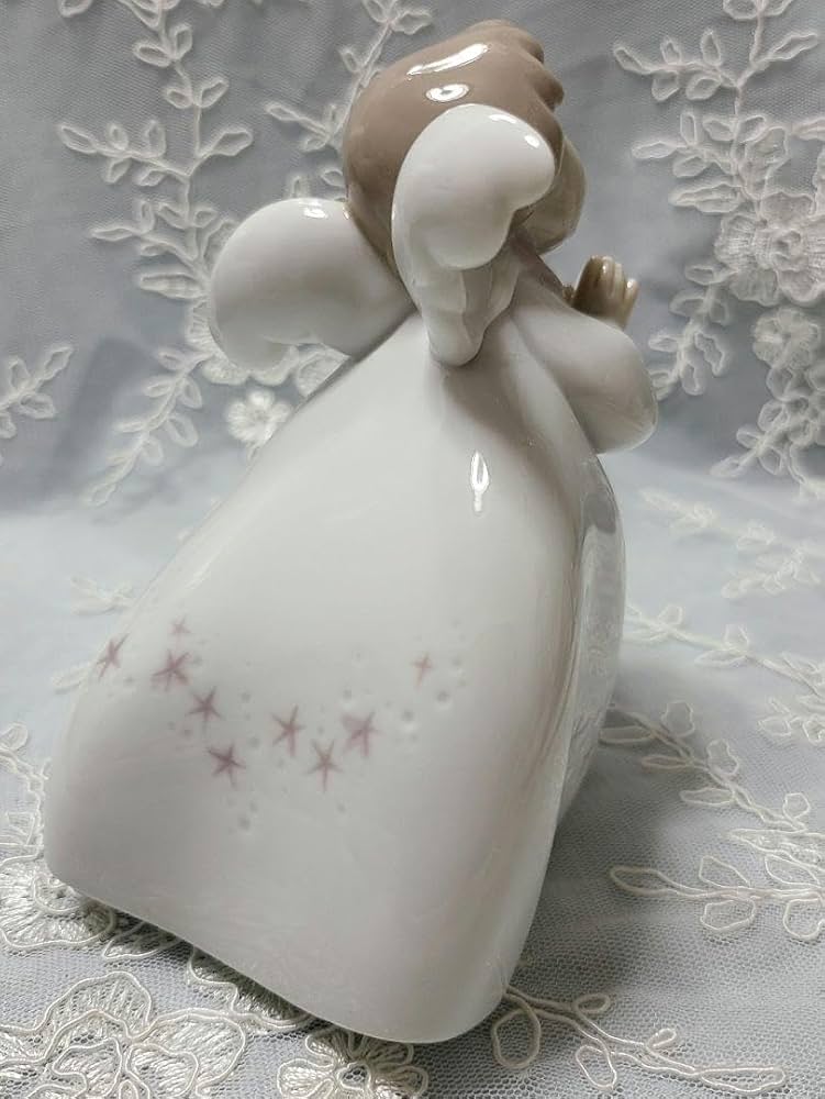 可愛い❤リヤドロ「タンバリンを打つ天使 」フィギュリン 陶器人形