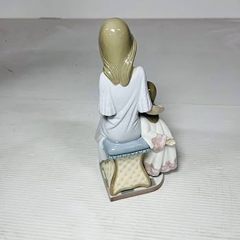 Amazon.co.jp: LLADRO おやすみ前のご本No.5457 スペイン陶磁器 少女
