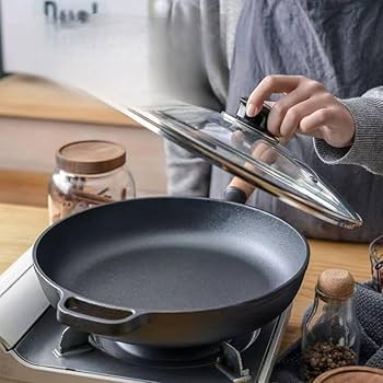 Amazon | Lake key フライパン 鉄鍋 片手鍋 鋳鉄製 木製ハンドル 22cm