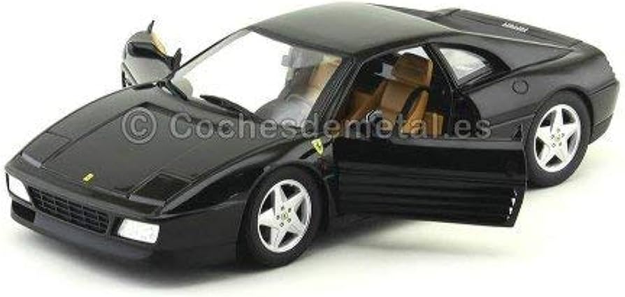 Amazon.com: Ferrari 348 TB Black 1/18 Diecast Car Model by Hot