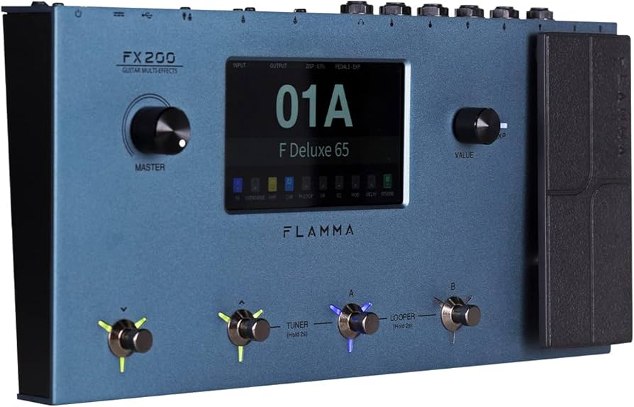 Amazon.co.jp: FLAMMA FX200 マルチ エフェクター ギター ペダル 5
