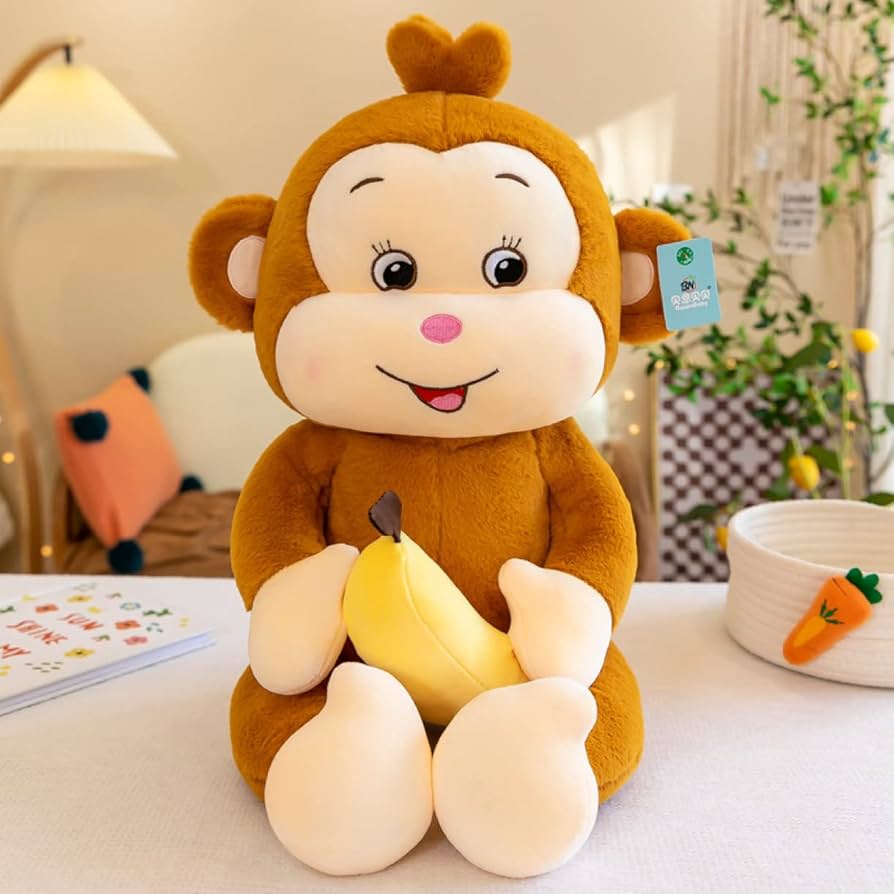 Amazon｜[LSDZW] 猿 ぬいぐるみ 30cm リアルぬいぐるみ 動物 アニマル