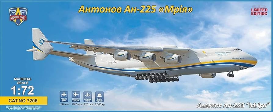 Amazon | モデルズビット 1/72 アントノフ An-225 ムーリヤ 超大型輸送