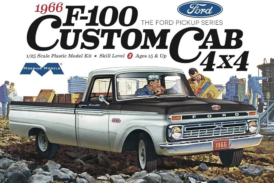 Amazon | メビウスモデル 1/25 1966 フォード F-100 カスタムキャブ 4