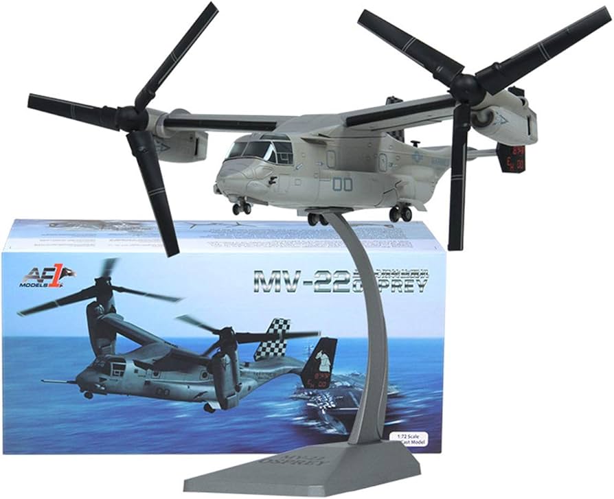 Amazon | 1/72 MV-22 オスプレイ ヘリコプター 輸送機 模型 合金製