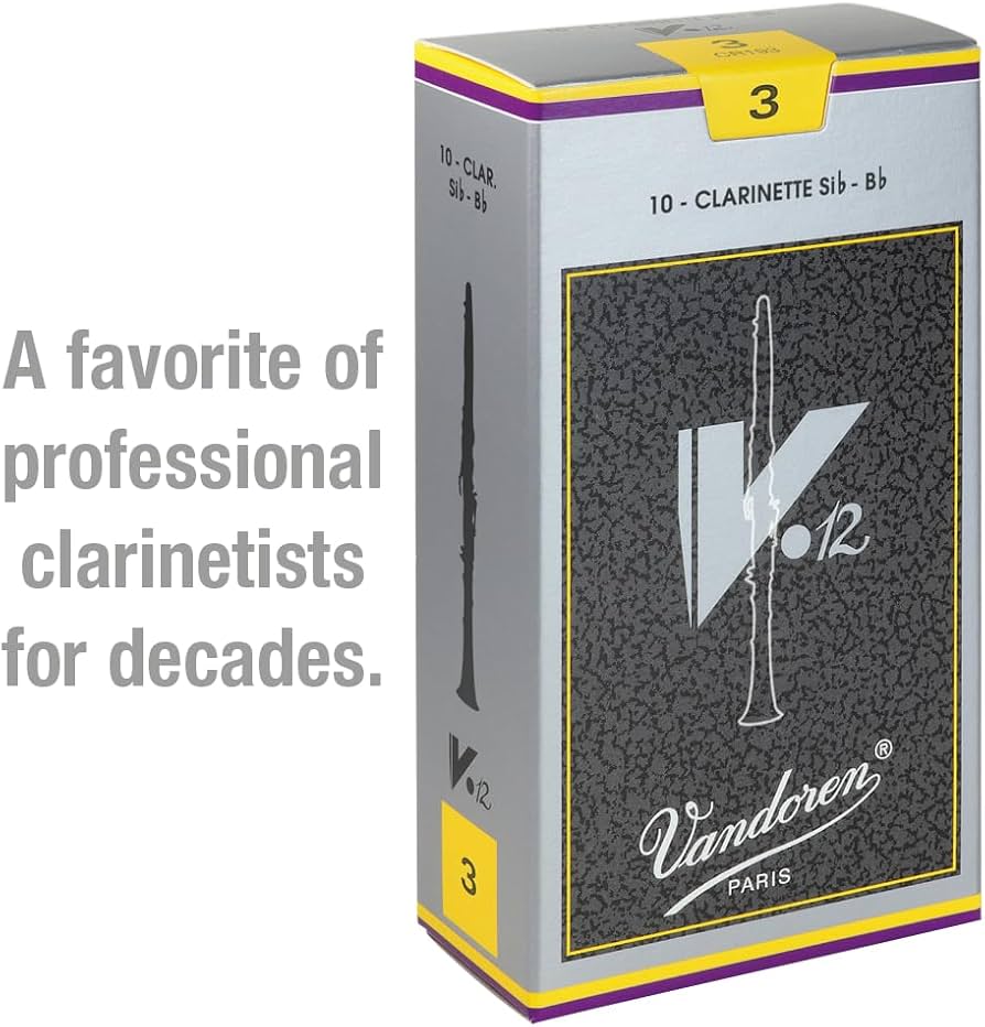 Amazon.com: Vandoren CR193 Bb Clarinet V.12 Reeds Strength 3; Box