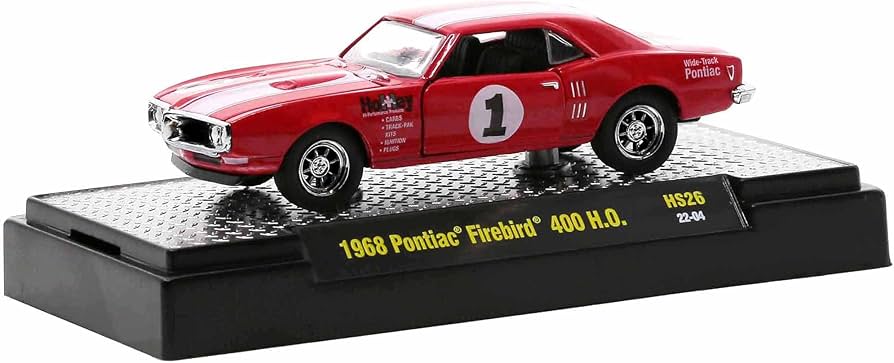 Amazon.com: M2 1968 Pontiac Firebird 400 H.O. #1 Carousel Red with