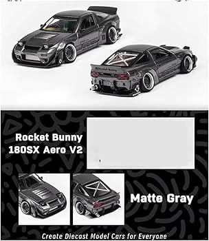 Amazon.co.jp: 1/64 180SX ロケットバニーに適しています ダイキャスト