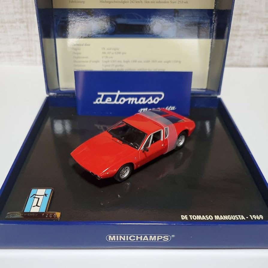 Amazon.co.jp: 1/43 7 Mini Champs / De Tomaso Mangusta 1969 Red/De