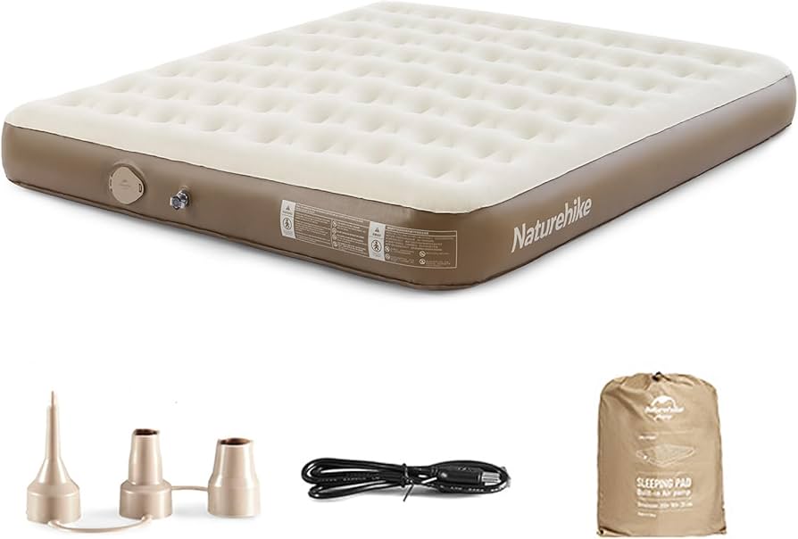 Amazon.co.jp: Naturehike エアーマット 電動ポンプ内蔵 2m超長 厚手