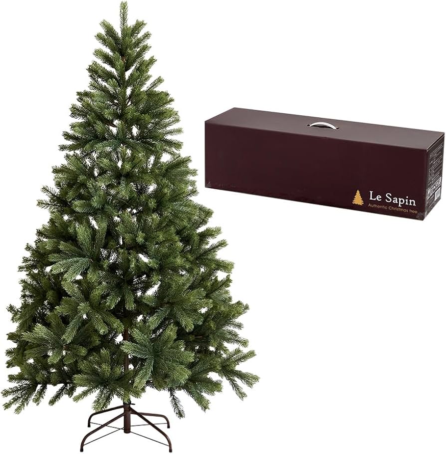 Amazon.co.jp: Le Sapin クリスマスツリー 葉が落ちにくい 収納箱付き