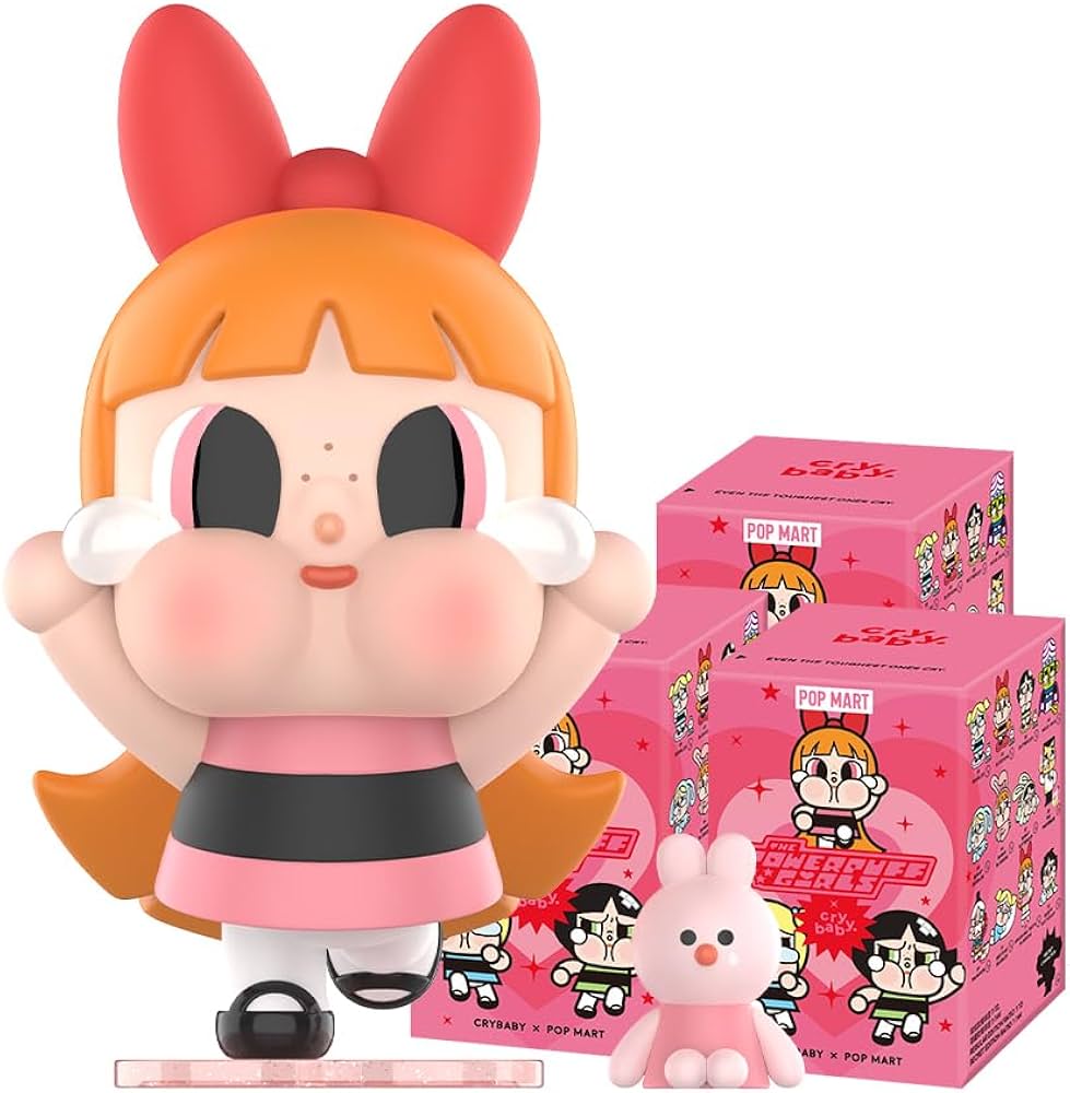 POP MART CRYBABY x Powerpuff Girls Series, 3 Boxes, 6.3cm