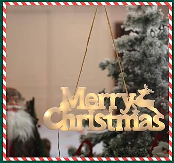 Amazon.co.jp: メリークリスマスプレート LED merry christmas