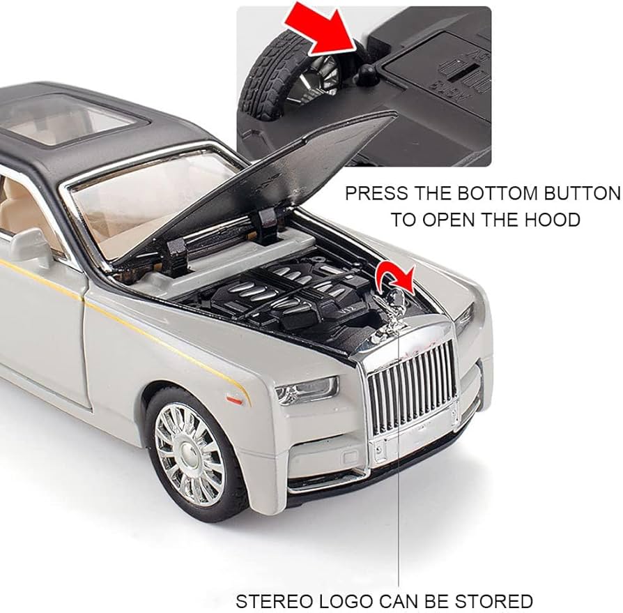 Amazon.com: Alloy Collectible Rolls-Royce Phantom Model Toy Car, 1