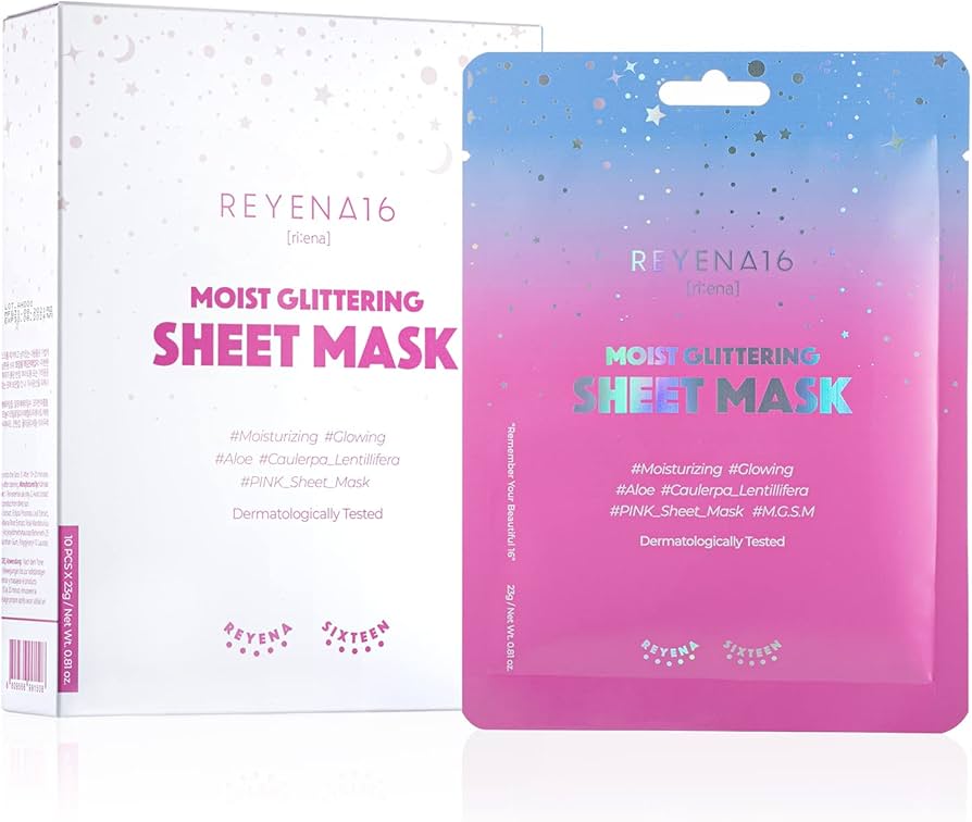 Amazon.co.jp: 水分 グロー ラメ パック 顔 REYENA16 Moist Glittering