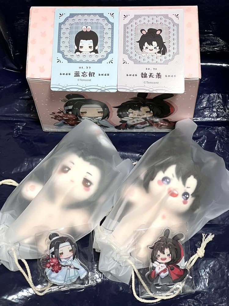 Amazon.co.jp: 魔道祖師??10cm 骨あり ぬいぐるみ 特典??魏無羨 藍忘機