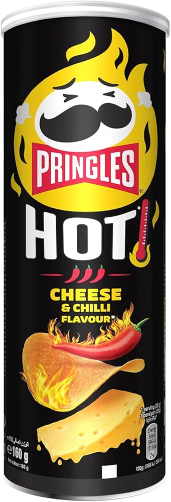 Pringles Sizzl'N Cheese & Chilli Flavored Chips, 160G : Amazon.ca