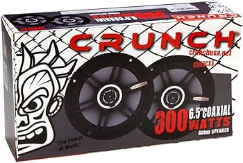 Amazon.com: Crunch 300 Watts 6.5-Inch Coax Shallow 4 Ohms CS