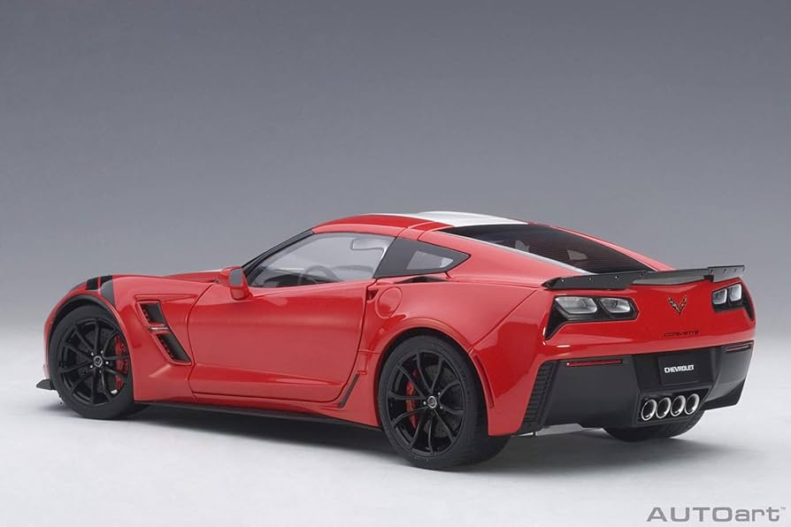 Amazon | AUTOart 1/18 シボレー コルベット C7 グランスポーツ レッド