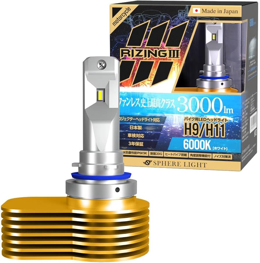 Amazon.co.jp: スフィアライト(SPHERELIGHT) スフィアLED RIZING3 2輪