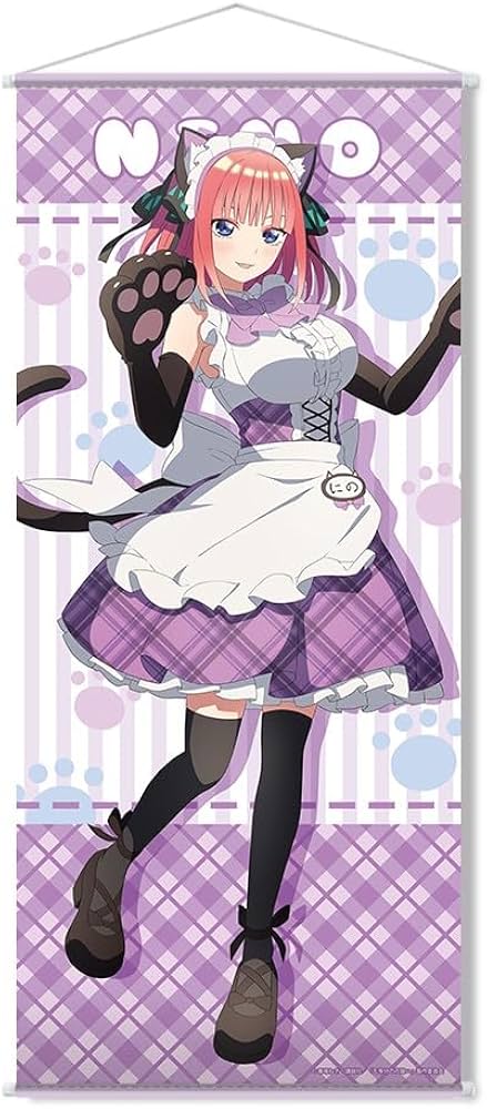 Amazon.co.jp: 五等分の花嫁∽ ほぼ等身大タペストリー 中野二乃 猫耳