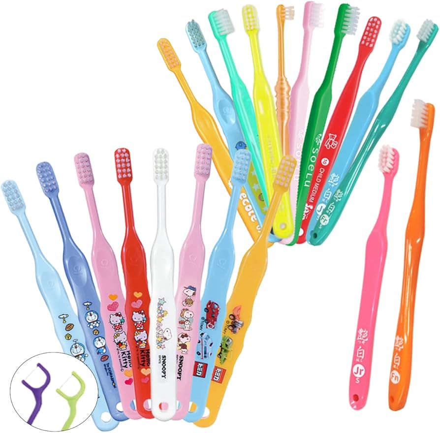 Amazon | 使い比べセット 歯科専売品 子供用 一部キャラクター入り20本