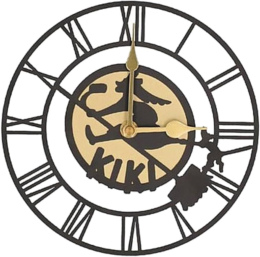 Amazon.co.jp: 魔女の宅急便 掛け時計 キキの看板 : ホーム＆キッチン