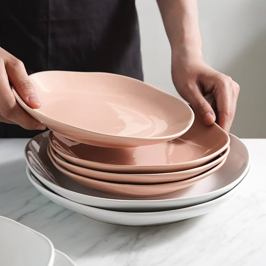 Amazon.com | LE TAUCI Salad Plate 8 Inch, Ceramic Plate Set of 6