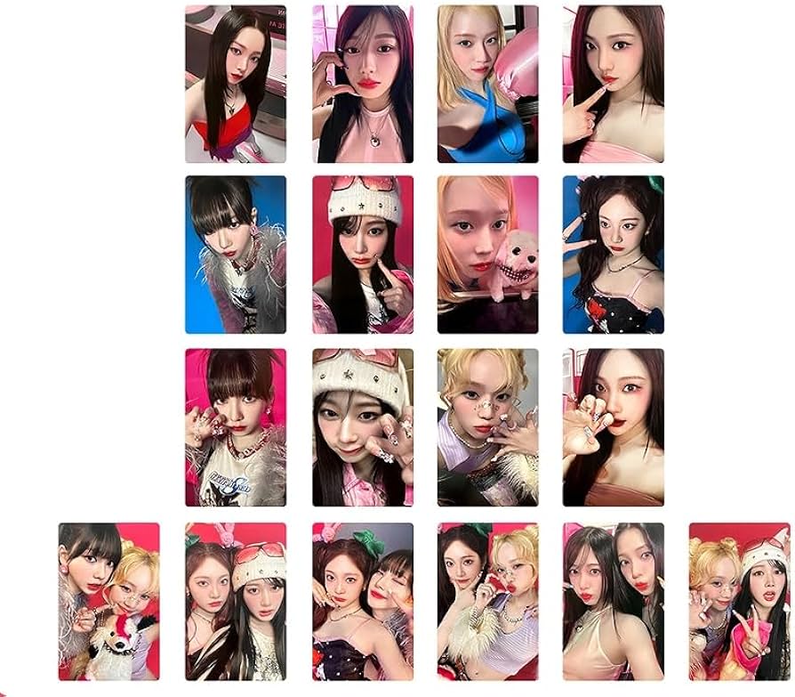 18 peças/conjunto aespa Photocard Japão Álbum Hot Mess Sorteio