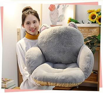 Amazon.co.jp: [AiO JAPAN] 椅子 クッション 座椅子 猫 グレー