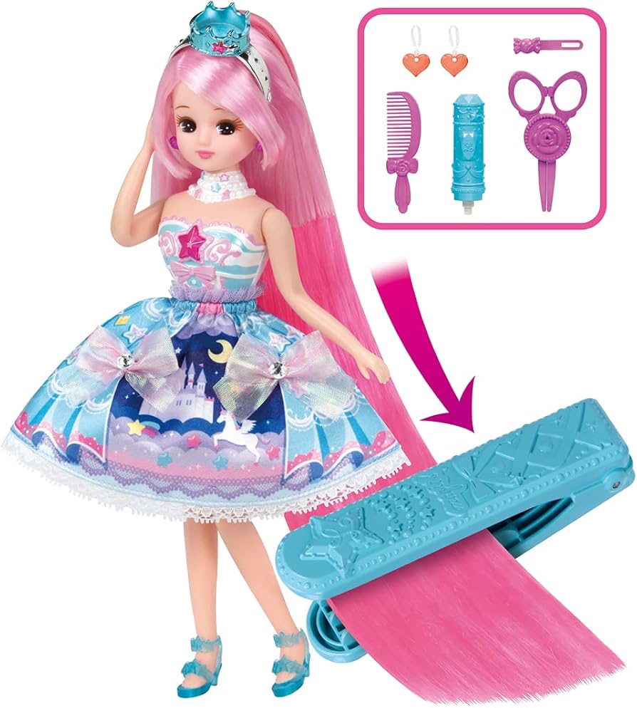 Amazon.co.jp: タカラトミー 『 リカちゃん ドール マジックロングヘア