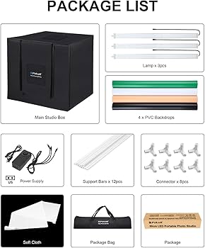 Amazon.com : Photo Studio Light Box, PULUZ 80cm/32 inch Portable
