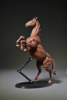 Amazon.co.jp: 海洋堂 タケヤ式自在置物 馬 着彩 約180mm PVC&ABS製