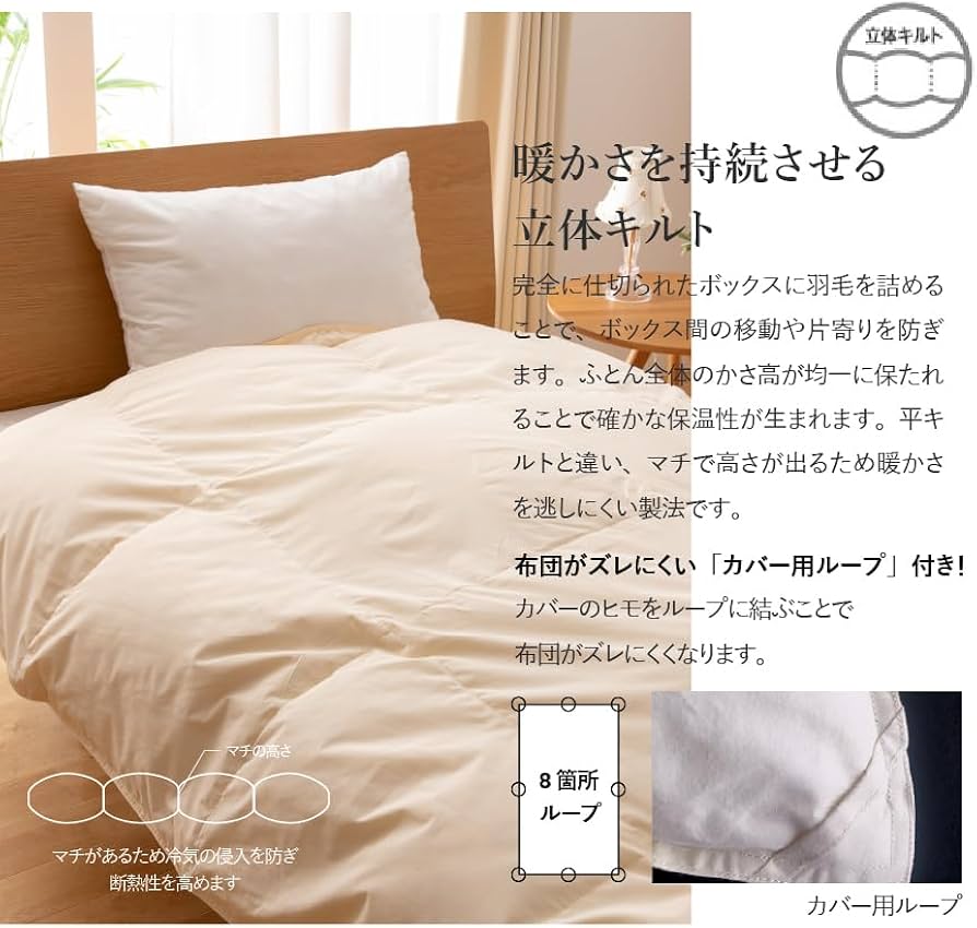 Amazon｜【甲州羽毛ふとん】洗える羽毛肌掛けふとん（シングル）｜掛け