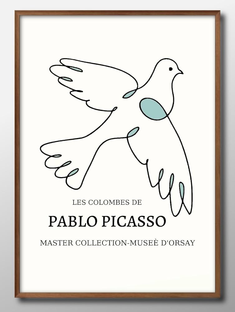 Amazon.co.jp: パブロ ピカソ 平和の鳩 A3 サイズ おしゃれ 絵画
