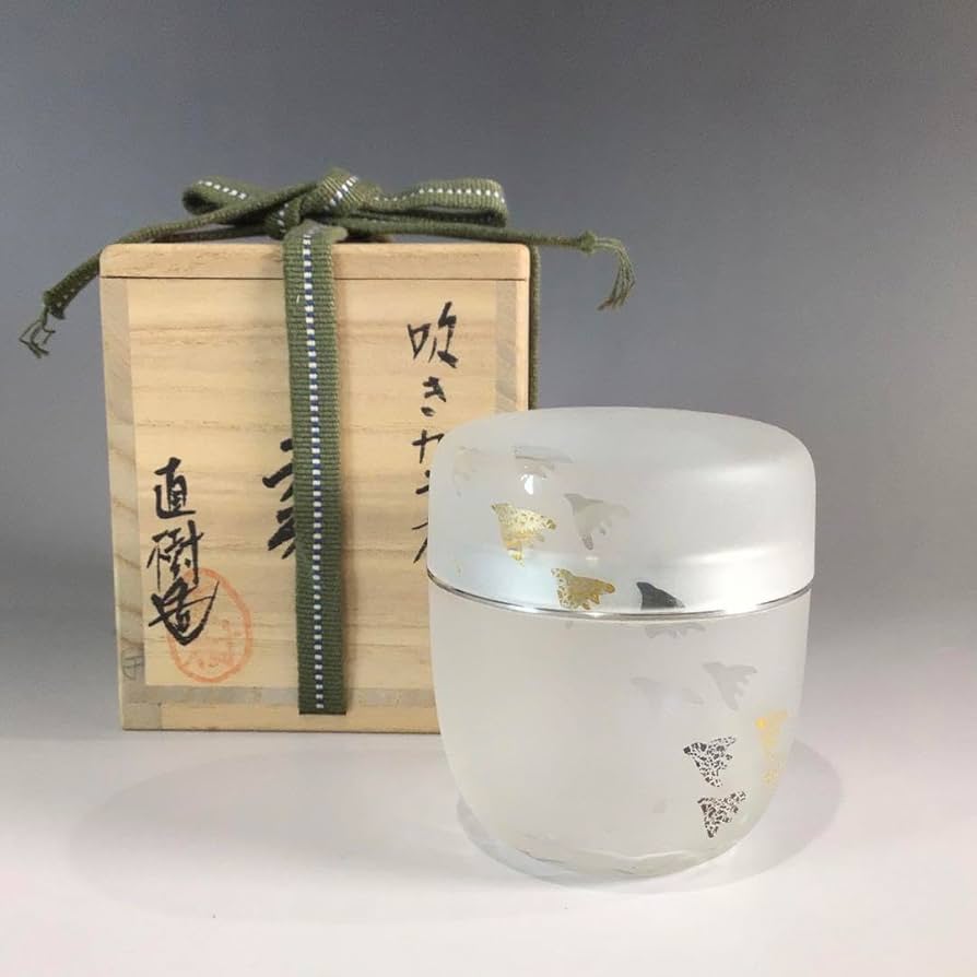 Amazon.co.jp: P660 棗 『高橋直樹造』『吹きガラス』『波千鳥文
