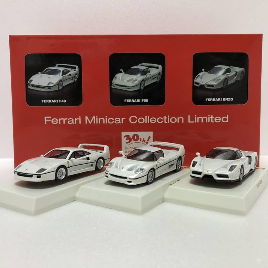 Ferrari 京商 サークルK 30周年記念限定 白 3台セット 1/64 Ferrari 京
